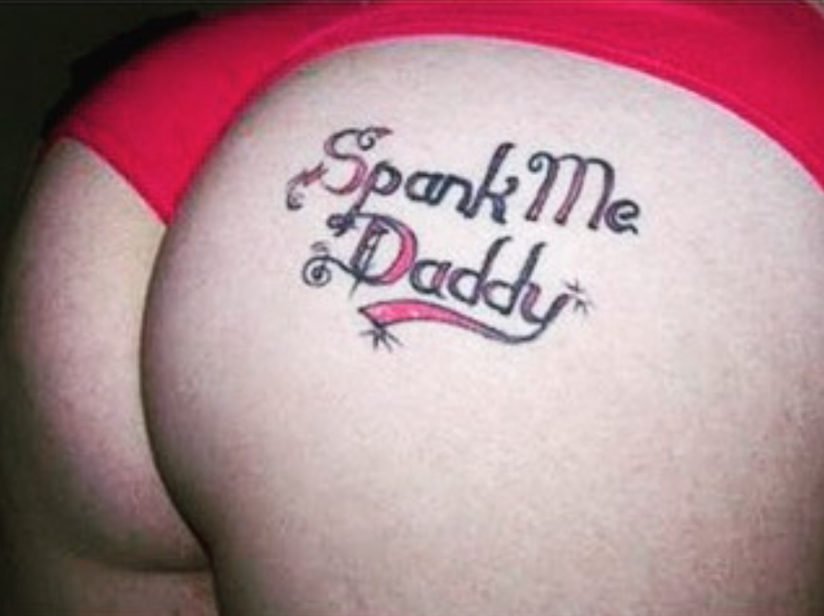 Name butt tattoos